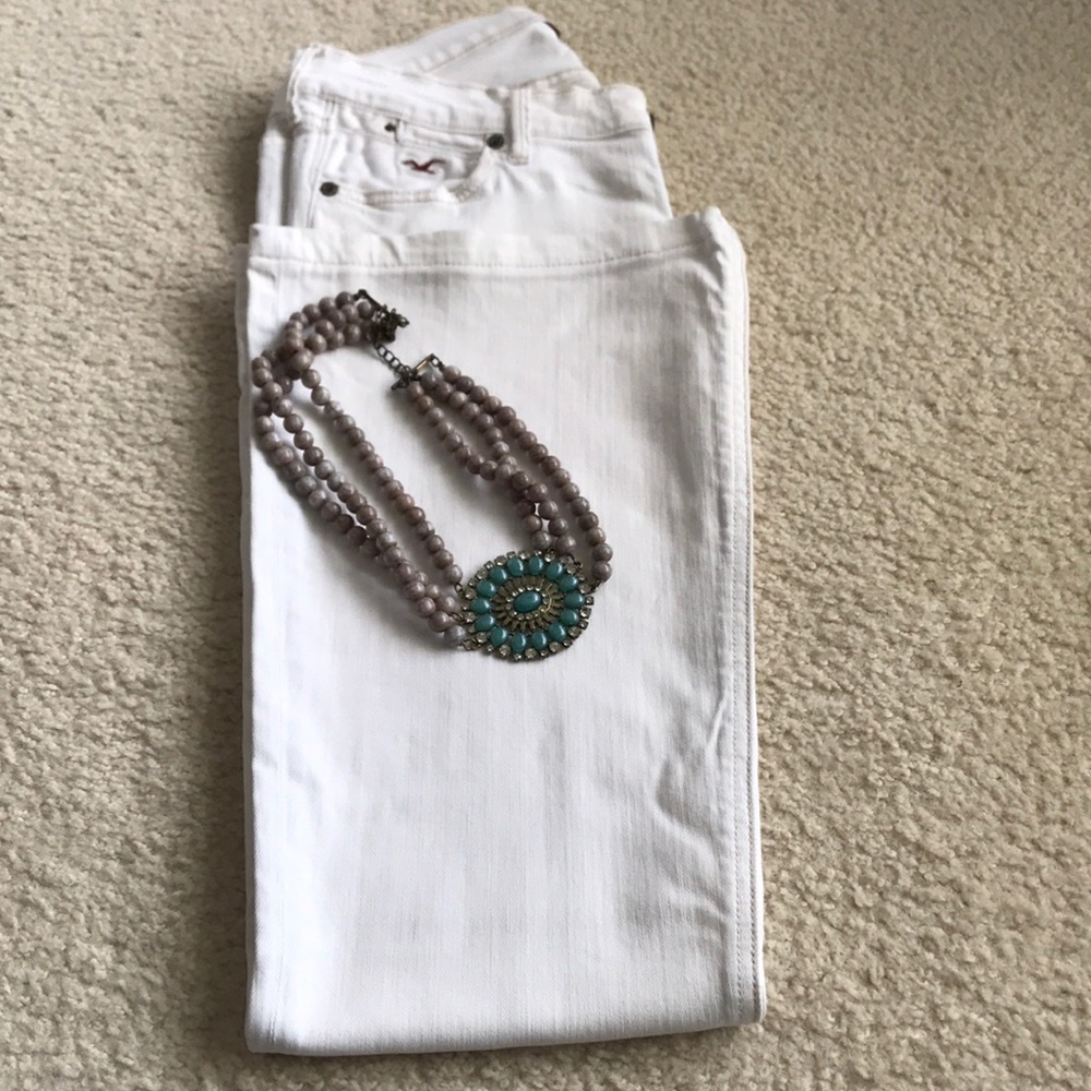 Hollister White Jean